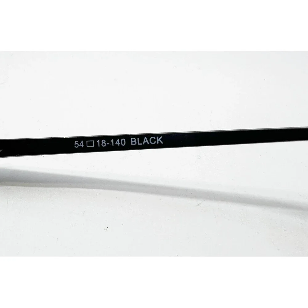 Bulova Durham Eyeglasses Mens Black Titanium Half Rim Rectangular 54-18-140